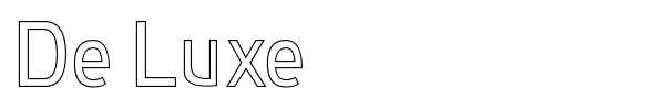 De Luxe font preview